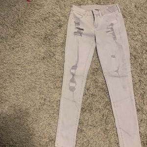 American Eagle ripped skinny jeans